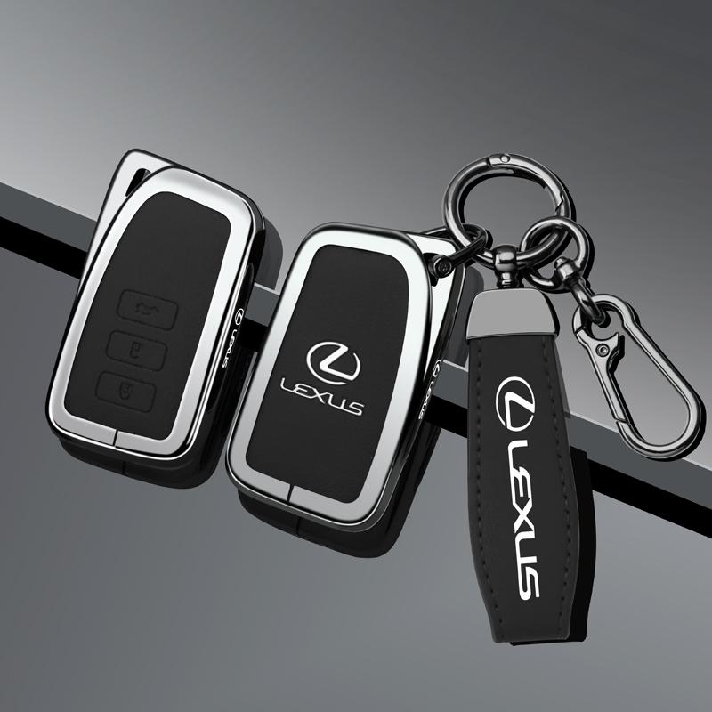 FIQK8 Car Stickers Zinc Alloy Car Key Case Cover For Lexus NX GS RX IS ES GX LX RC 200 250 350 LS 450H 300H Fob Keyless Protector Shel
