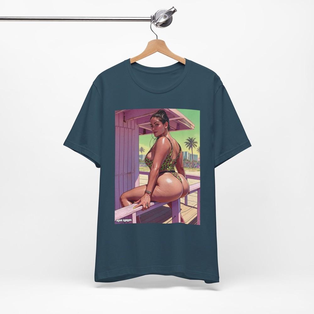Miss Raquel Bikini Pinup T-Shirt | GTA 6 Graphic Streetwear Print Tee