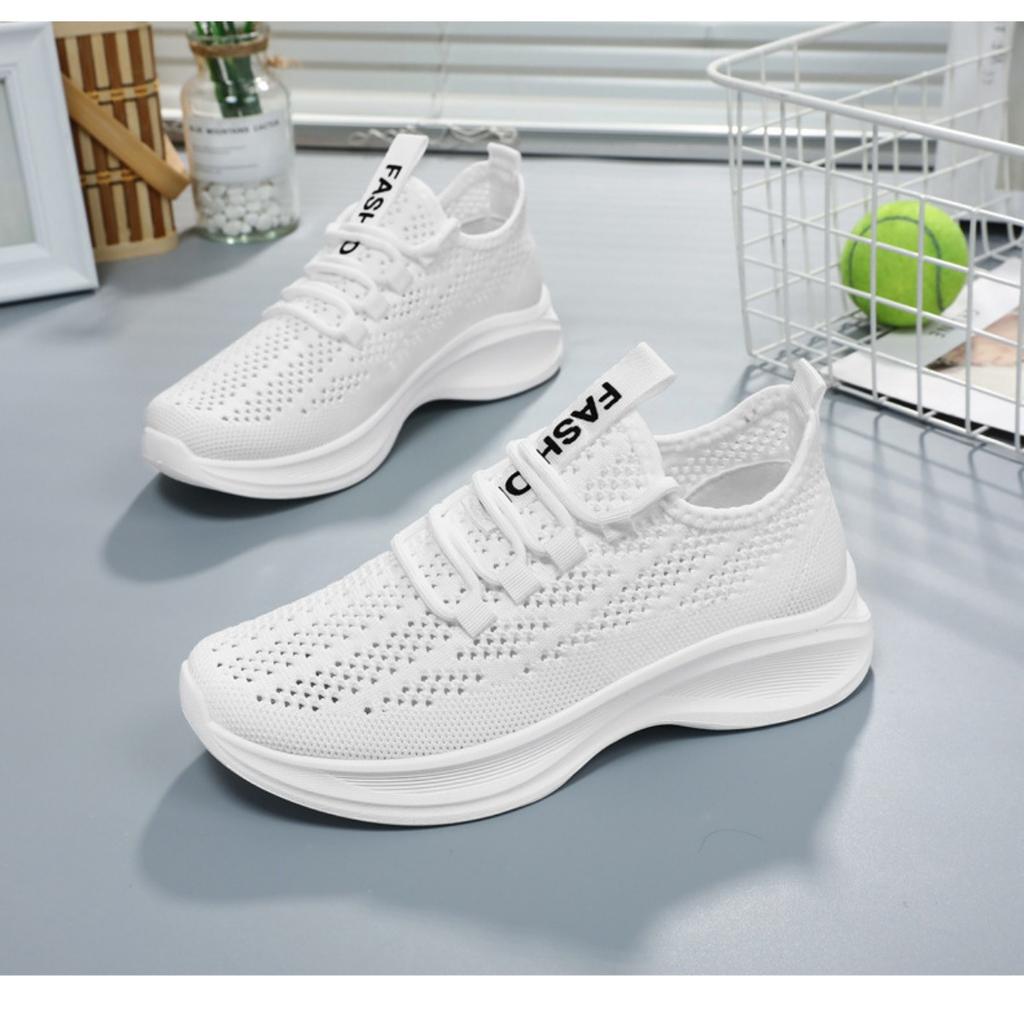 Shoes for Women's Summer Fashion Single Shoes, Fly Woven Mesh Shoes, Breathable Soft Soled Running Shoes, Casual Shoes, Sports Shoes