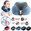 Хлопковая U-образная подушка с эффектом памяти, подушка для путешествий, U-образная подушка для шеи, магнитная тканевая подушка для защиты шеи