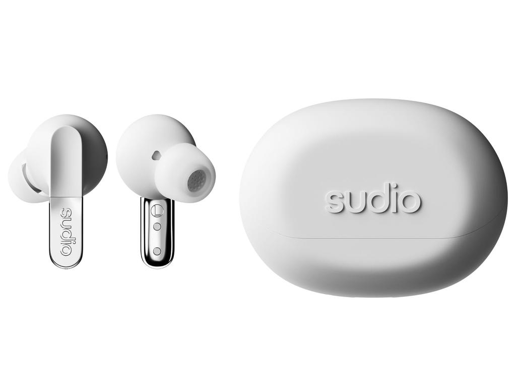 SUDIO N3 Pro (Хром белый) Беспроводные внутриканальные наушники (Bluetooth 5.4 с микрофоном Совместим с iOS и Android Водонепроницаемый IPX4) Шумоподавление АНК