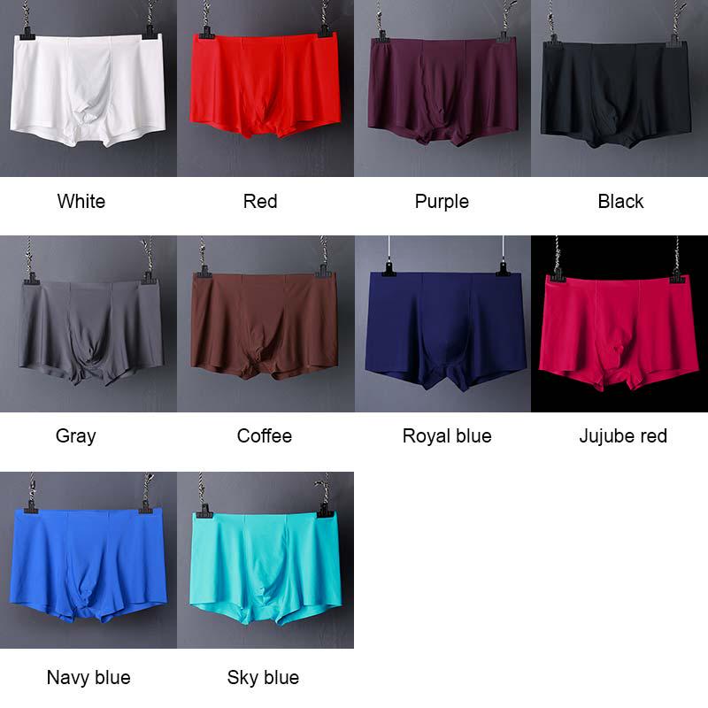 Vogue L-XXXL антибактериальные 3D спандекс популярные 1 шт роскошные боксеры бесшовные ледяной шелк высокое качество горячая распродажа нижнее белье шорты мужские