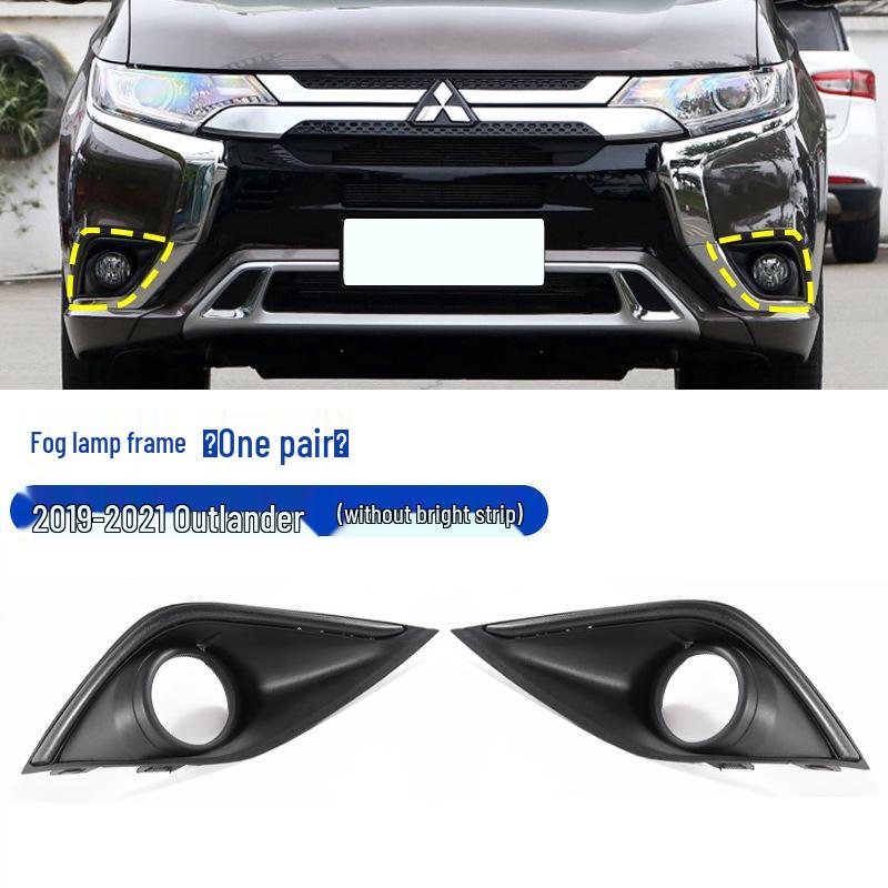 Fog Light Frame for 2016-2021 Mitsubishi Outlander - Front Bumper Grille Decoration Cover