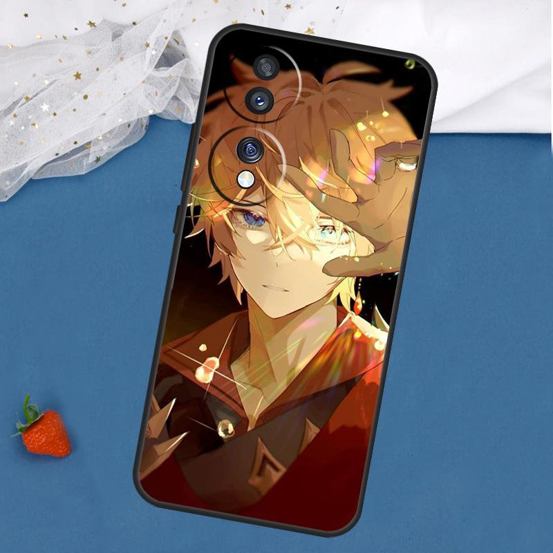 Чехол Genshin Impact Тарталья для Honor Magic 8 5 6 7 Pro 200 400 50 70 90 Lite Win RT X8c X8b X9a X9b X9c X9d