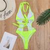 2020 Sexy Solid Color One-Piece Bikini Swimsuit for Women