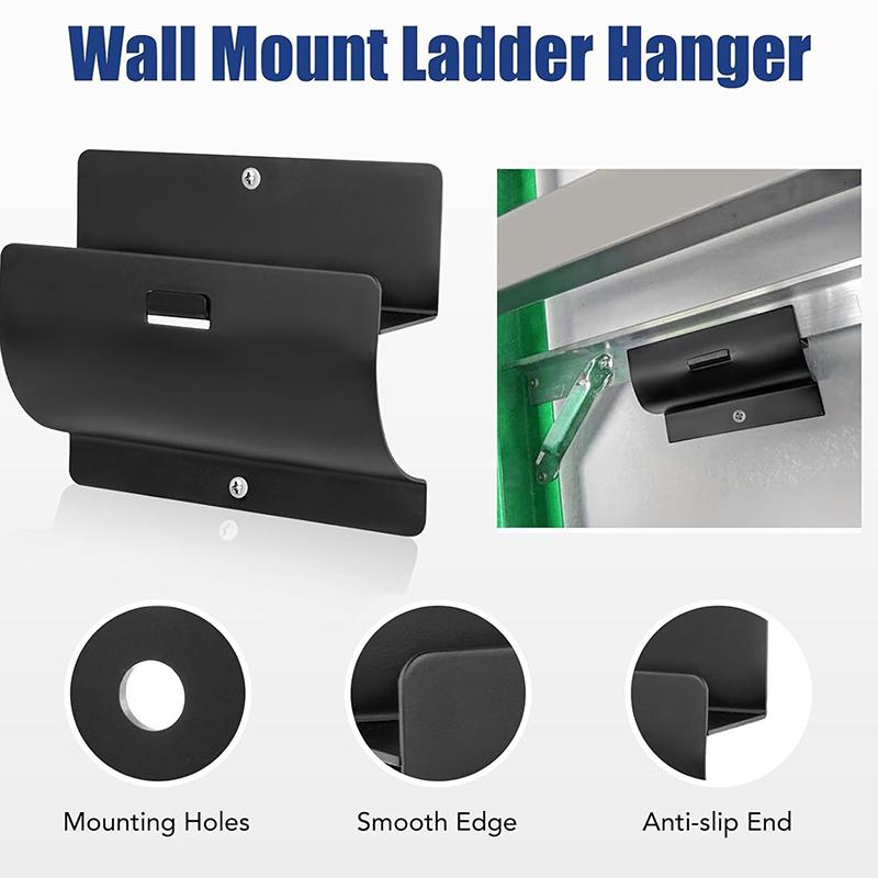 Вешалка для триммера, усиленная, настенная, для лестницы, прочный крюк для лестницы, крюк на стену гаража для кабелей, садовых инструментов, электроинструмента