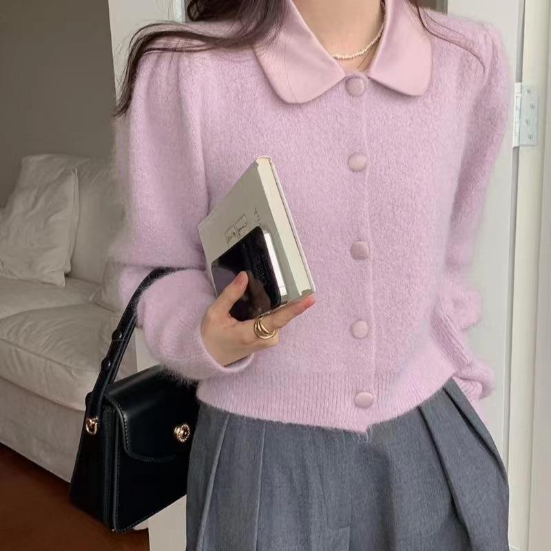 Кардиган, свитер, пуловер, женский, 2023, вязаный кардиган, свитер, женский дизайн, осенний свитер с длинными рукавами, женский пуловер