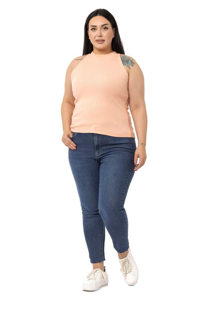 Женский стиль, большой размер, боди, большие размеры, воротник с лямкой на шее, полуводолазка, ребристая камзол, зеленое боди