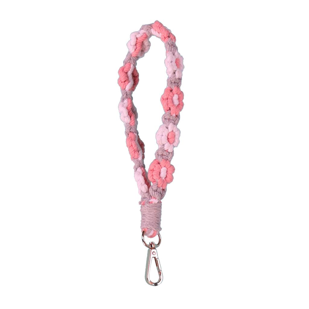Bohemian Small Daisy Flower Keychain Hand-woven Wrist Rope European and American Bag Pendant