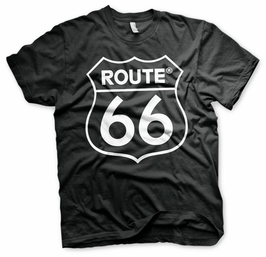 Officially Licensed Route 66 Logo Men'S T-Shirt S-XXL Sizes