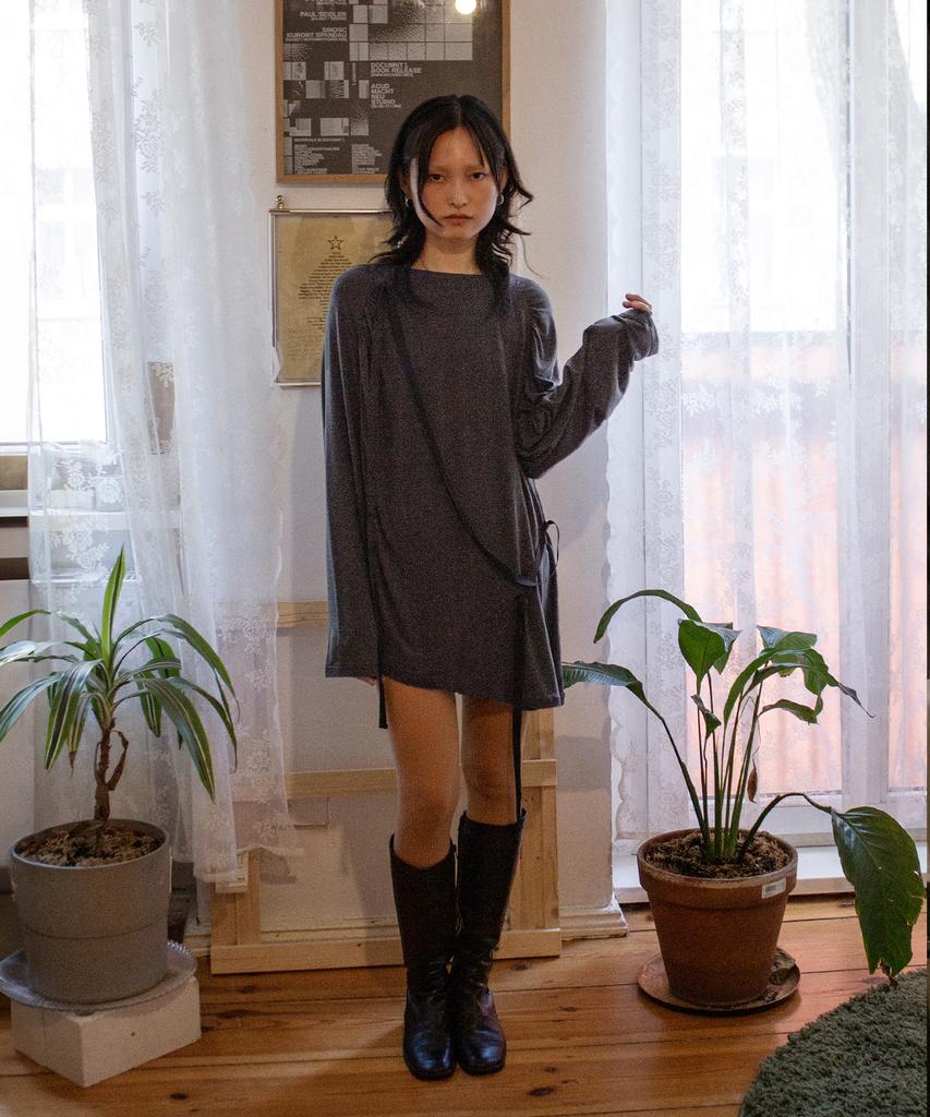 SAFARI SULA EXPLORE Трикотажное платье с регулируемыми бретелями, цвет: угольный