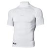 Solid Logo High Neck Slim Fit Compression Short Sleeve T-Shirt Men Tops White 1358642-100