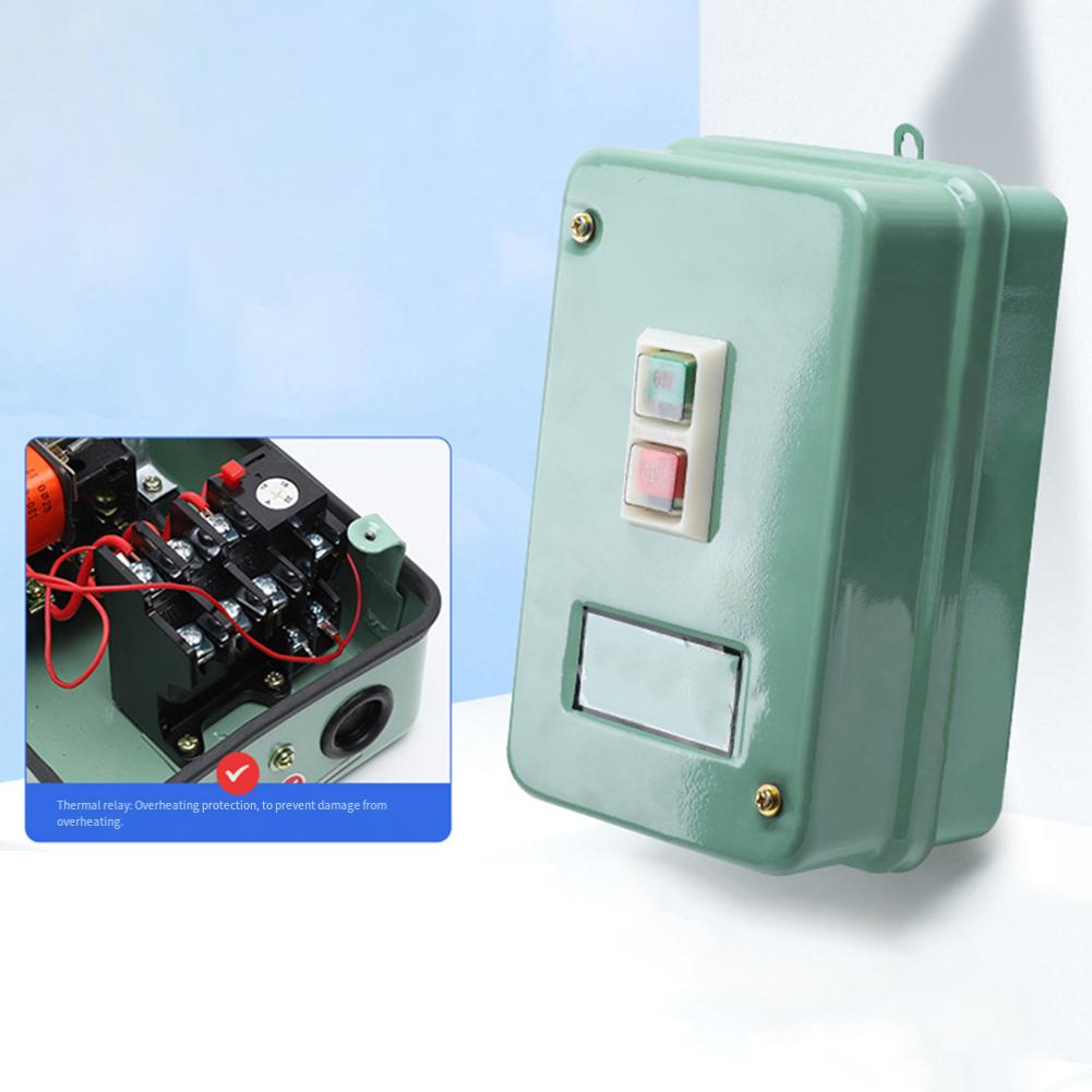 QZ610-10RF 380В 20А Пускатель для трехфазных двигателей 5,5 кВт 7,5 кВт с защитой от перенапряжения, перегрузки и обрыва фазы