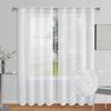 Elegant Silver Dot Design Semi Blackouts Curtains 2Pieces Polyester Window Treatments for Home Decoration