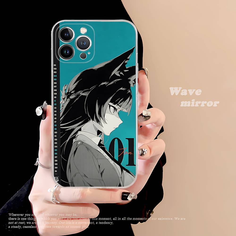 Классический Чехол H-Hoshimi Miyabi из ТПУ и Силикона Для IPhone 11 12 13 14 15 16 17 Pro Max Ударопрочный Прозрачный Задний Чехол