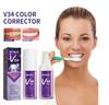 OUHOE V34 Purple Whitening Toothpaste for Removing Dental Stain, Yellow Smoke Teeth Repair, and Oral Cleaning Whitening Toothpaste