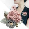 Элегантная корейская брошь-цветок из ткани: Универсальный аксессуар для профессиональной и повседневной носки