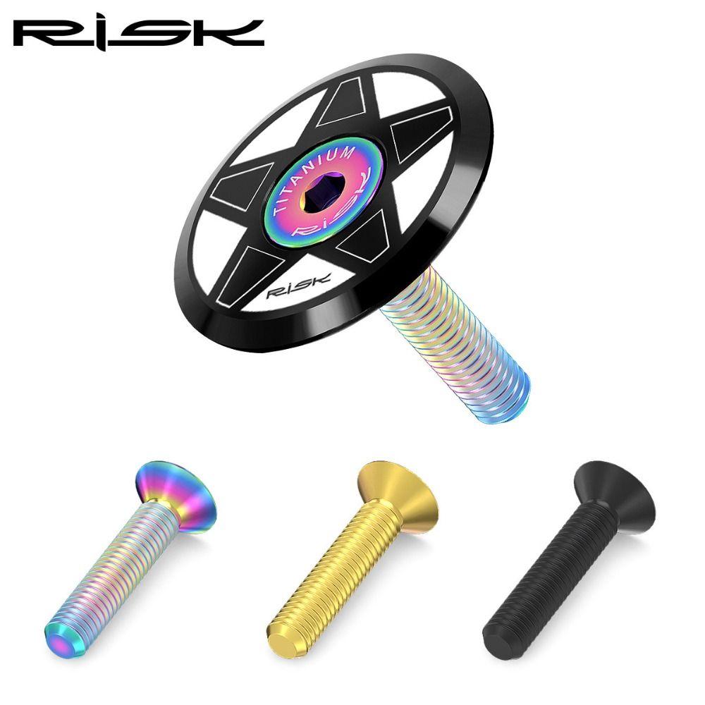 Rainbow Gold Titanium Bolts Taper Head Allen Key Bolts Durable Fixing Bolts  Bicycle Headset