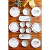 14 Pieces Stackable Lavender Breakfast Set For 6 Persons - Luxury Breakfast Serving Set Plate