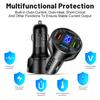 66W Display Voltage Car Charger 4 Ports USB Fast Charging Quick Charge 3.0 USB Cigarette Lighter Plug For iPhone Xiaomi Huawei