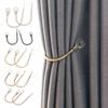 2Pcs Not Deformed Curtain Hooks Wear-resistant Functional Holder Tieback