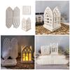 3D Gothics Styles Sturdy Silicone Mold Set Home Accessory for Crafting Candle Holders and Artistics Home Decoration