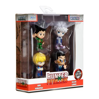 Hunter x Hunter Гон и другие 2,5-дюймовые металлические фигурки, набор из 4 штук