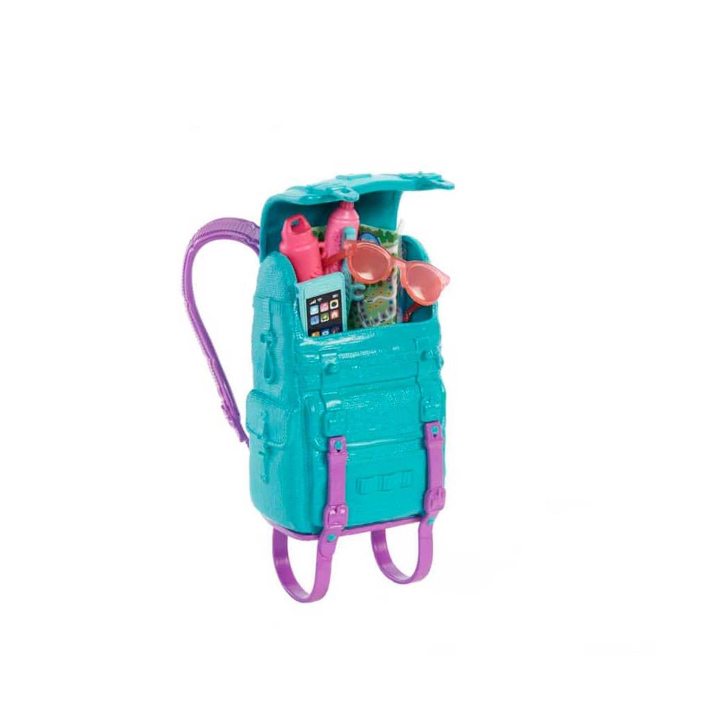 Barbie It Takes Two Camping Doll In with Pet Sleeping Bag 10 Camping Gift for 3 To 7 Year Olds “Malibu” (11.5 Blonde) Puppy, Backpack, & Accessories,