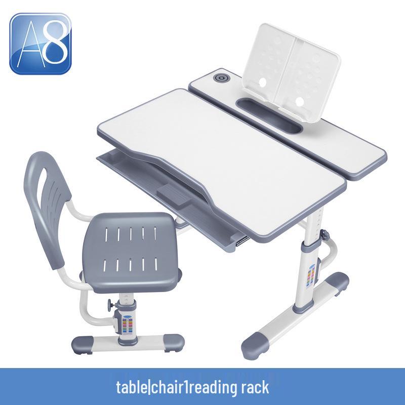 Tongben Shi 80 см Детский регулируемый комплект стол и стул для учебы с защитой осанки и зрения