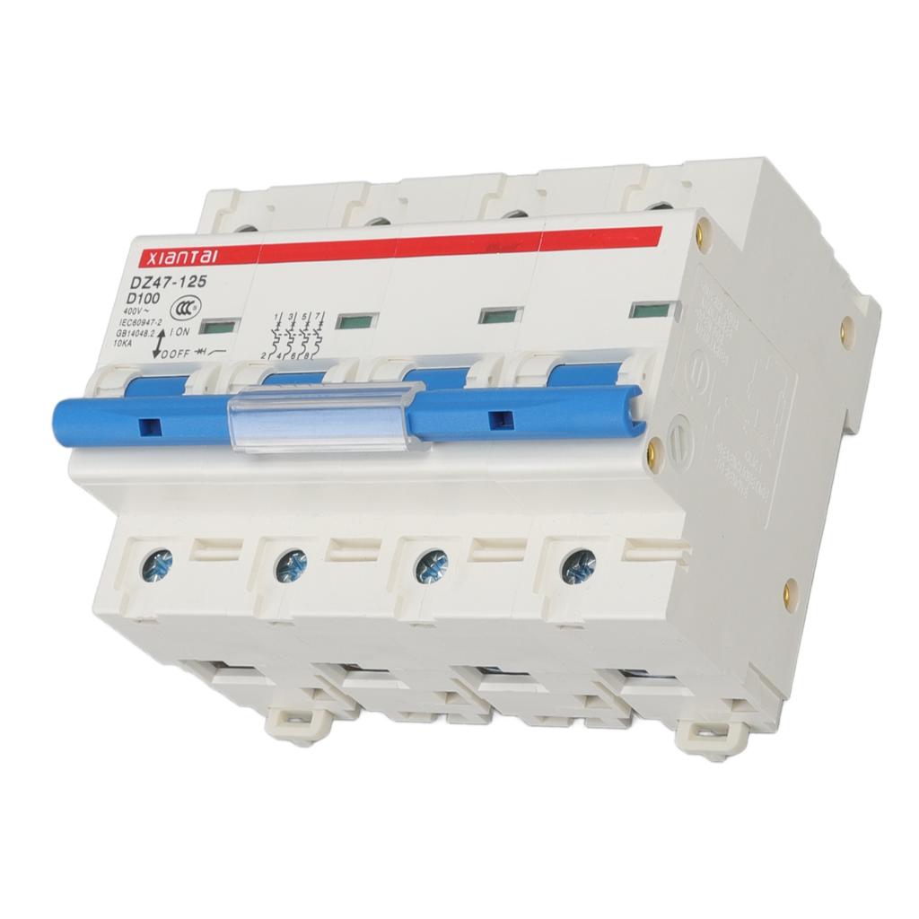 Малый автоматический выключатель 4P 100A 400V Питание Огнестойкий Низковольтный Тип для установки на DIN-рейку Миниатюрный Автоматический Выключатель