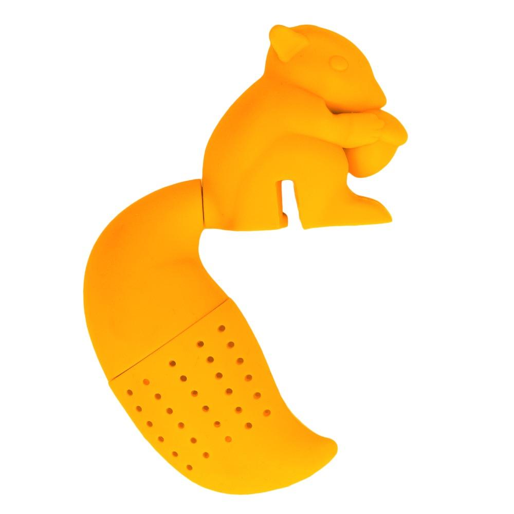 Silicone Squirrel Tea Strainer Food Grade Silicone Tea Strainer Squirrel Tea Filter Tea Brewing
