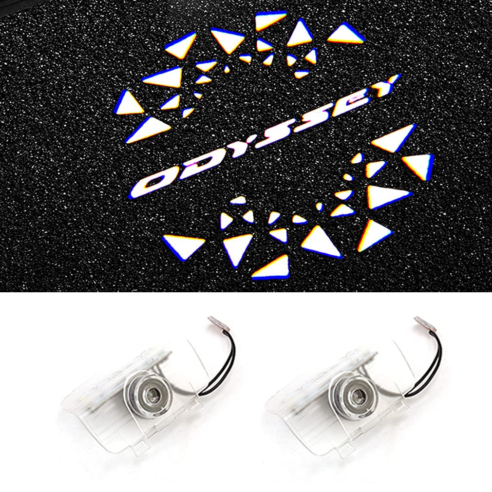 Подсветка салона, Подсветка салона Honda LED, Высокая яркость, Odyssey Accord Accord LED Логотип, Проекционная подсветка двери Прозрачный Комплект из 2 шт.