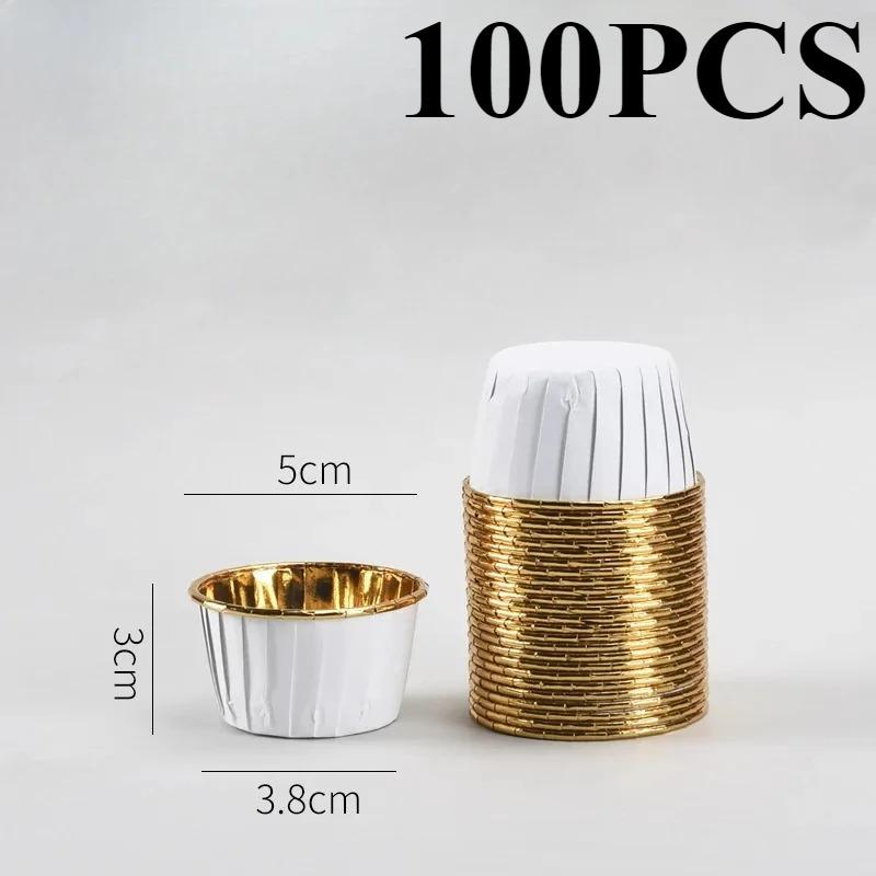 50/100 шт. Маленькая мини-упаковка для кексов, бумажные стаканчики для кексов, обертки для кексов, формочки для выпечки, коробки для кексов, инструменты для самостоятельного приготовления торта, кухонные принадлежности для выпечки