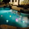 Solar Powered Floating Pool Lamp Three-Mode Outdoor Night Lights  Swimming Pool