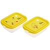 Seal Container 500ml Set of 2 Pokemon Pikachu Face 23 Antibacterial Storage Container Side Dish Container Made In Japan FCN2WAG-A
