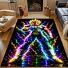 Saiyan Power Burst Patterned carpet, non slip mat suitable for living room and bedroom sofas