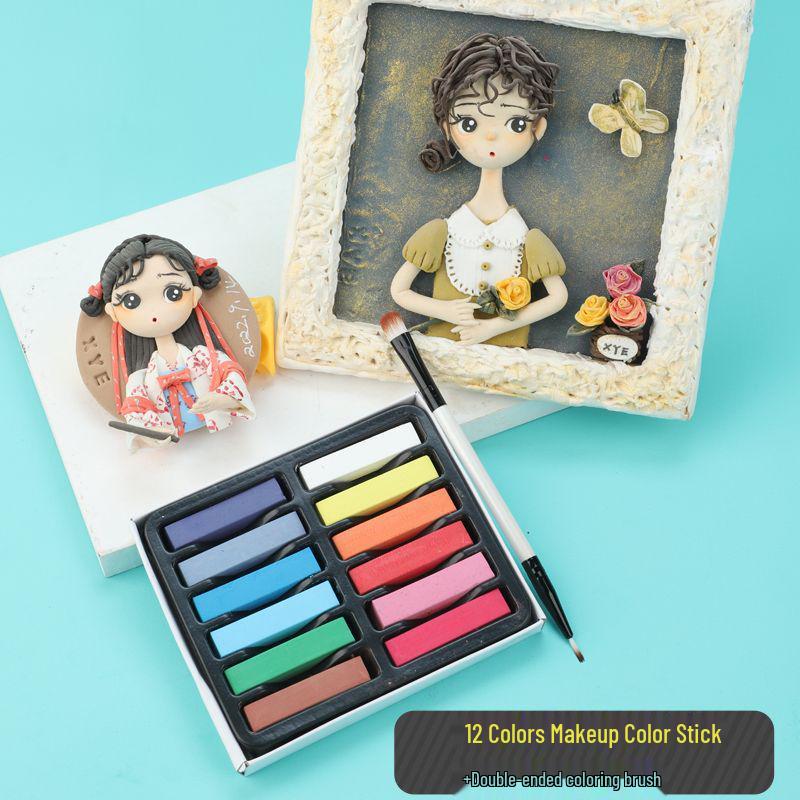 BJD Специальный глиняный порошковый цветной пигмент для росписи кукол