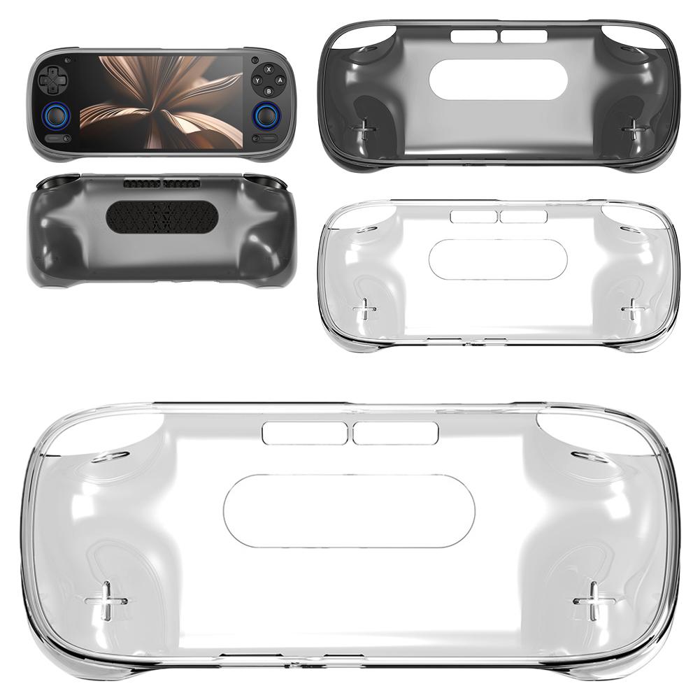 Эргономичный TPU Чехол-рукоятка для игровой консоли Прозрачный Защитный Чехол Для Retroid Pocket 5 Защита от падений Защита от царапин