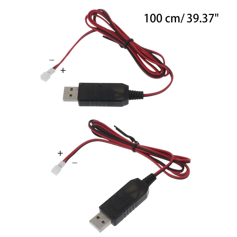 Универсальный USB-кабель-зарядное устройство to PH2.0 2-контактный для 3,7 В для умных перезаряжаемых литиевых батарей, шнур 100 см Porta