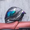 Orz motorcycle helmet peel-off helmet double lens big tail locomotive racing helmet running helmet men and women keep warm in winter