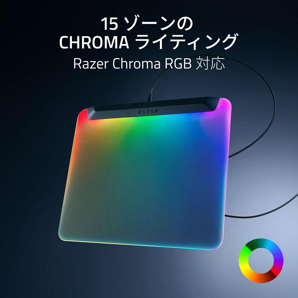Коврик для игровой мыши Razer Firefly V2 Pro с микротекстурированной поверхностью и подсветкой 360 x 278 от авторизованного японского производителя с защитой от скольжения [гарантированный дистрибьютор]