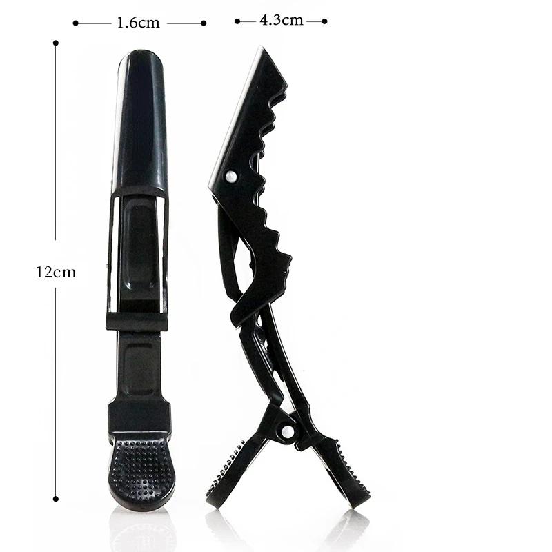 5 шт. цветные заколки для волос из кожи аллигатора, зажимы для парикмахерских, профессиональные заколки для волос в салонах, заколки из кожи крокодила, парикмахерские аксессуары