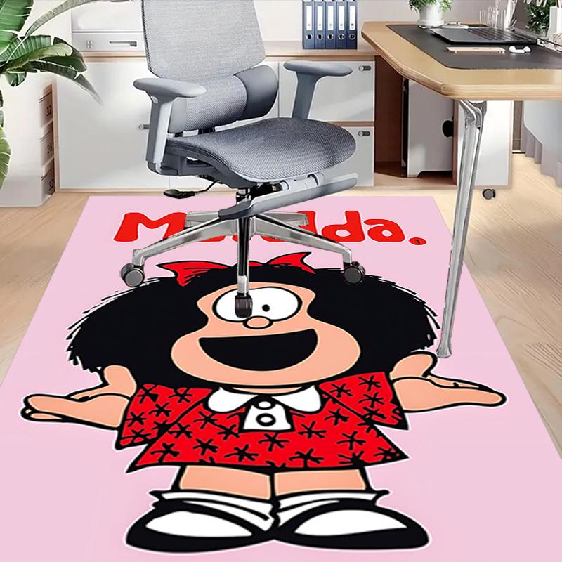1pc Mafalda Comic Strips Collection Carpet for Playroom Bedroom Living Room Sofa Home Decor,kids Game Area Rug Non-slip Floor Mat Y73030