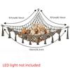 Jumbo Toy Hammock Storage Net Giant Capacity Mesh Toy Net Holder Stuffed Animal Hammock  Bedroom