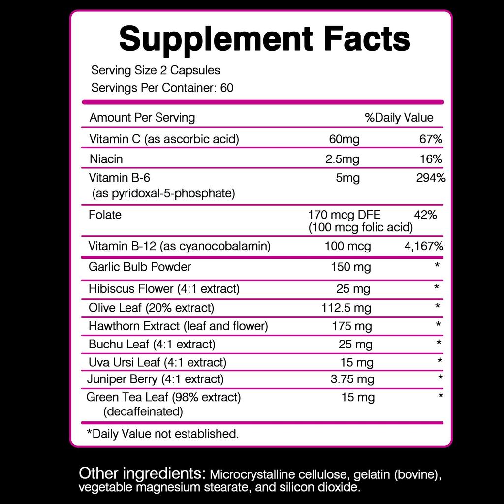 Buporai - Niacin Blend Capsules - Blood Pressure Health