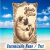 Dog Theme Beach Towel Personalized Custom Name & Text Soft Quick Dry Beach Towel for Swimming Travel