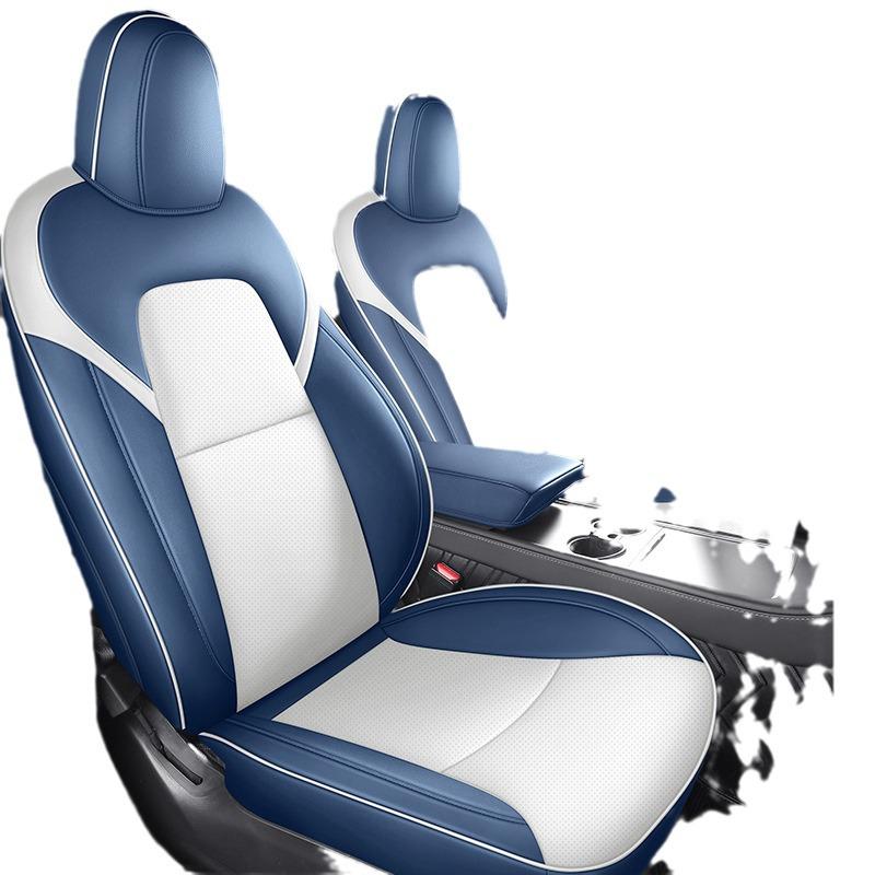 Индивидуальный кожаный чехол на сиденье для Tesla Model 3 2019-2022 годов - Полное покрытие, Индивидуальный крой