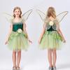 1 июня детская сценическая одежда, платье принцессы феи цветов, детская сетчатая юбка-пачка эльфа, одежда для сценических выступлений