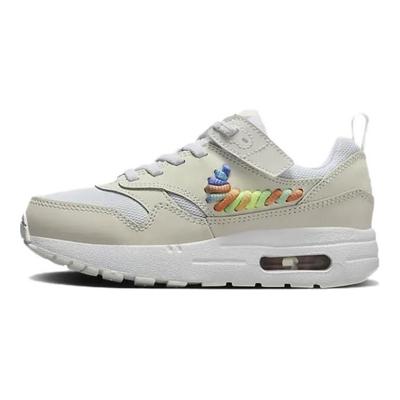 Детские кроссовки Air Max 1 SE EasyOn PS Rainbow Lace Swoosh Кремово-белый Summit-White FN4784-100