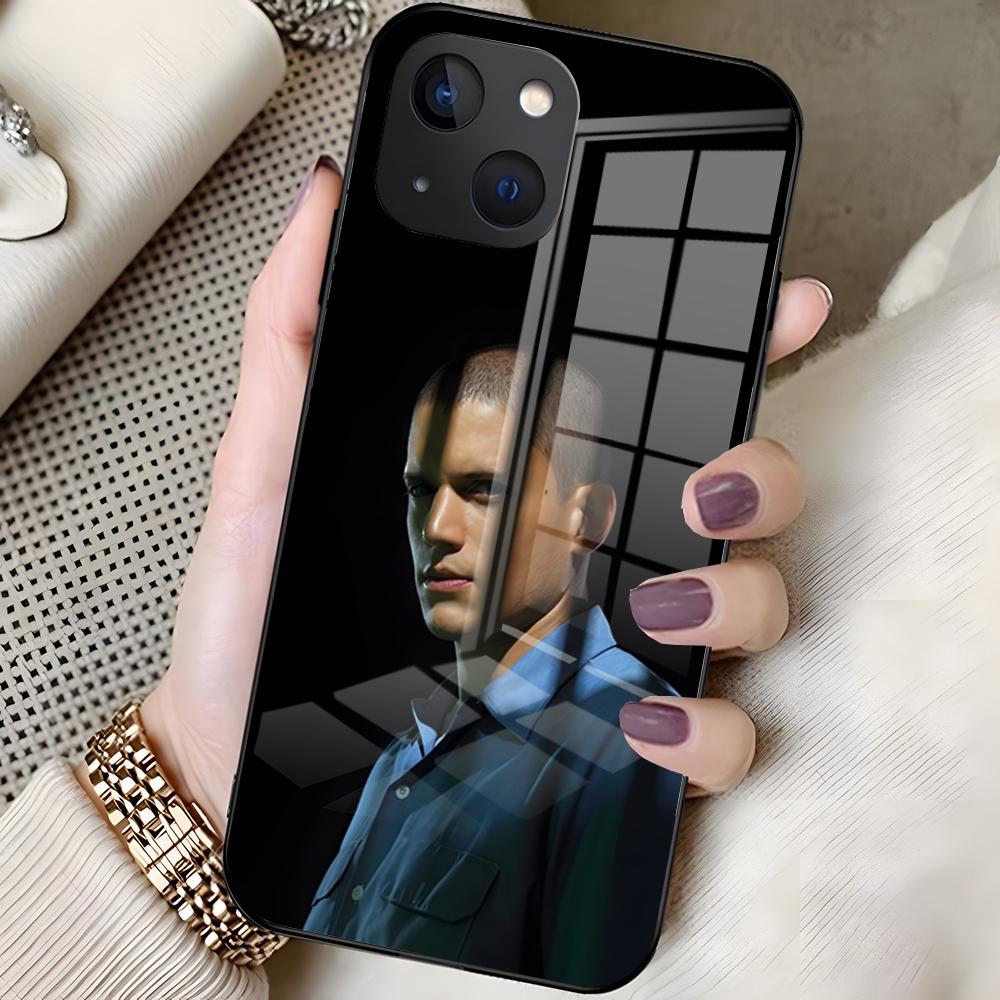 Чехол для телефона ТВ-сериала Побег из тюрьмы Для 16 Pro Max Iphone 15 14 Pro Max 13pro 11 X Xs Xr 8 7Plus Стеклянная крышка